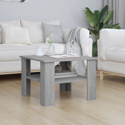 VIDAXL Coffee Table - Engineered Wood - Grey - 60x60x42 cm - Image 3