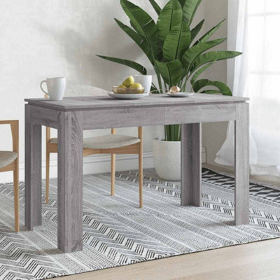 Vidaxl Dining Table Sonoma 120X60x76 Cm Engineered Wood Grey