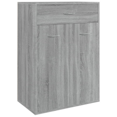 Vidaxl Shoe Cabinet Grey Sonoma 60X35X84 Cm Engineered Wood from B&Q
