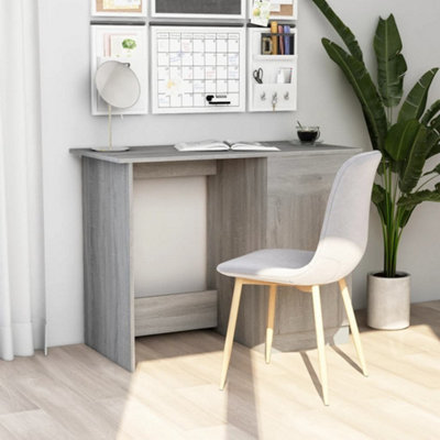 Vidaxl Desk Grey Sonoma 100X50X76 Cm Engineered Wood Desks from B&Q