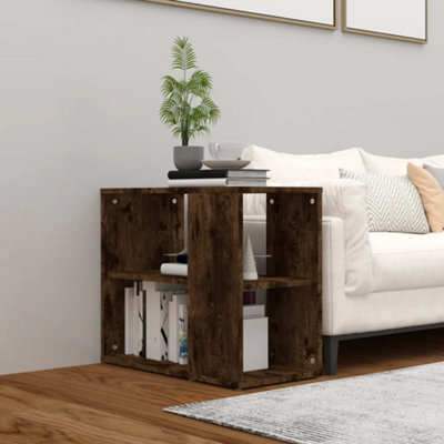 B&Q -  Side Cabinet Smoked Oak 60X30X50 Cm Engineered Wood