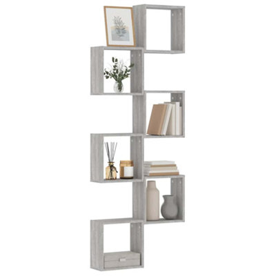 Vidaxl Wall Cube Shelves 6 Pcs Grey Sonoma 30X15X30 Cm from B&Q