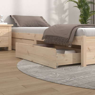 Vidaxl Bed Drawers 4 Pcs Solid Wood Pine Bed Drawers