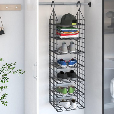 Vidaxl Hanging Closet Organiser With 7 Shelves from B&Q