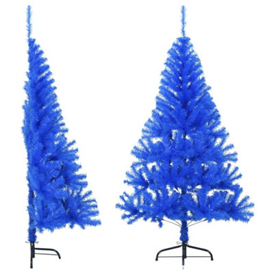 Vidaxl Artificial Half Christmas Tree With Stand 150 Cm Pvc Blue