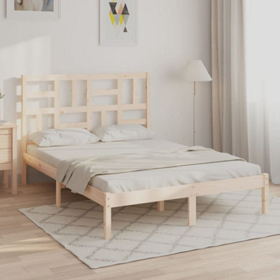 Vidaxl Bed Frame Without Mattress Solid Wood 120X190 Cm Small Double from B&Q