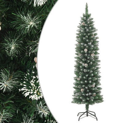 Vidaxl Artificial Slim Christmas Tree With Stand 120 Cm Pvc