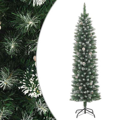 Vidaxl Artificial Slim Christmas Tree With Stand 180 Cm Pvc