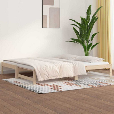 B&Q -  Pull-Out Day Bed Without Mattress 2X(90X190) Cm Solid Wood Pine