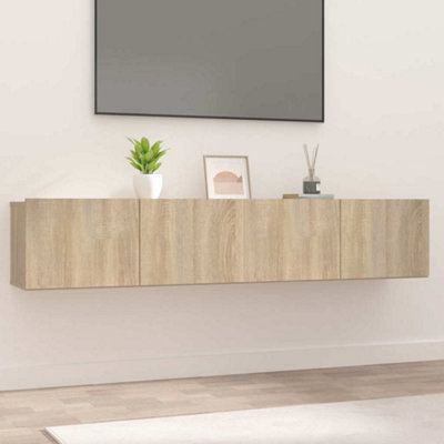Vidaxl Tv Cabinets 2 Pcs Sonoma Oak 80X30x30 Cm Engineered Wood