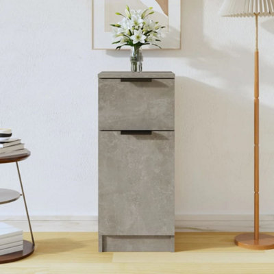 B&Q -  Sideboard Concrete Grey 30X30X70 Cm Engineered Wood