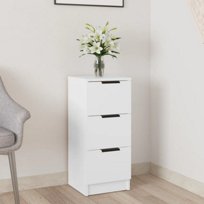 B&Q -  Sideboard White 30X30X70 Cm Engineered Wood