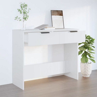 Vidaxl Console Table White 90X36X75 Cm Engineered Wood Console Tables from B&Q