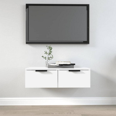 Vidaxl White Wall Cabinet 68X30x20 Cm Engineered Wood
