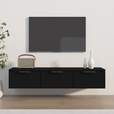 Vidaxl Wall Cabinet 102X30x20 Cm Engineered Wood Black