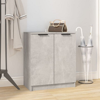 B&Q -  Shoe Cabinet Concrete Grey 59X35X70 Cm Engineered Wood
