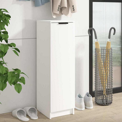 Vidaxl Shoe Cabinet 30X35x100 Cm Engineered Wood Shoe Cabinets White