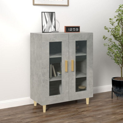 Vidaxl Sideboard Concrete 69.5X34x90 Cm Engineered Wood Grey