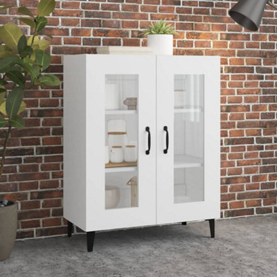 Vidaxl Sideboard White Engineered Wood Side Cabinet Home Organiser Cupboard - Image 4