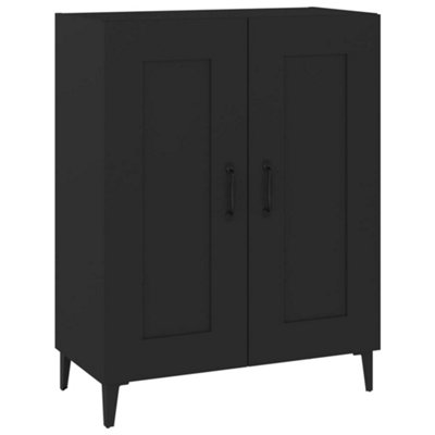 Vidaxl Black Sideboard 69.5X34x90 Cm Engineered Wood