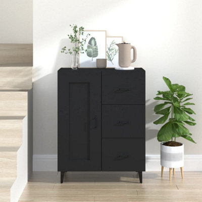 Vidaxl Sideboard Black 69.5X34X90 Cm Engineered Wood from B&Q