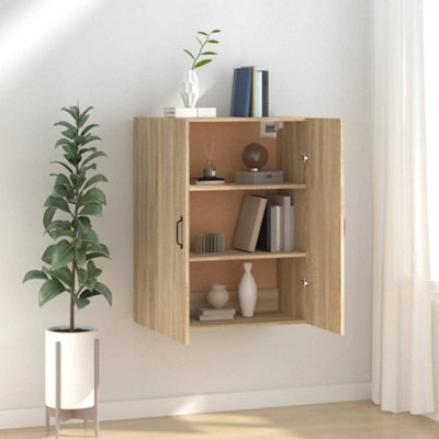 Vidaxl Hanging Cabinet Sonoma Oak 69,5X34x90 Cm Engineered Wood