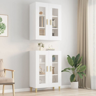 Vidaxl Hanging Wall Cabinet White 69.5X34X90 Cm from B&Q