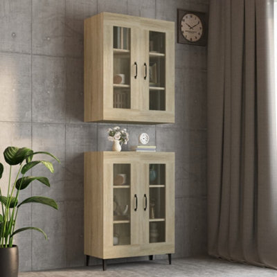 Vidaxl Hanging Wall Cabinet Sonoma Oak 69.5X34X90 Cm from B&Q