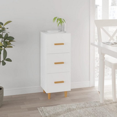 B&Q -  Sideboard White 34.5X34X90 Cm Engineered Wood