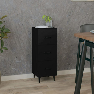 Vidaxl Sideboard Black 34.5X34X90 Cm Engineered Wood from B&Q