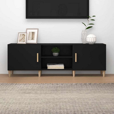 Vidaxl Tv Cabinet 150X30x50 Cm Engineered Wood Black