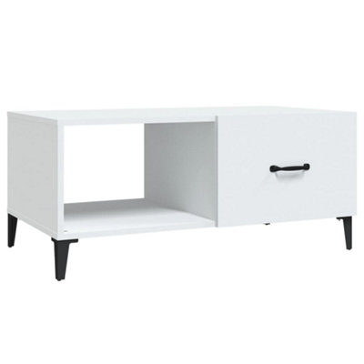 Vidaxl White Coffee Table 90X50x40 Cm Engineered Wood