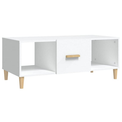 Vidaxl Coffee Table 102X50x40 Cm Engineered Wood White