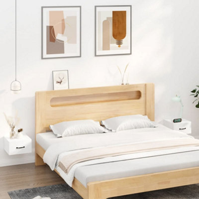 B&Q -  Wall-Mounted Bedside Cabinets 2 Pcs White 35X35X20 Cm