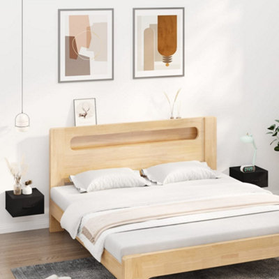 Vidaxl Wall-Mounted Bedside Cabinets 2 Pcs 35X35x20 Cm Black