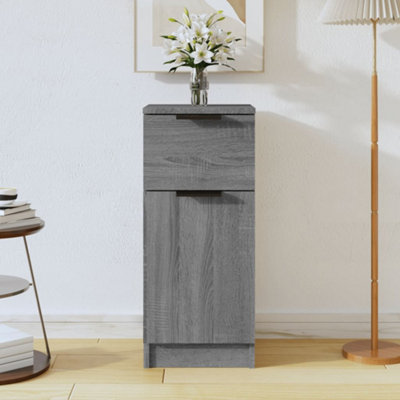 VidaXL Sideboard Grey Sonoma 30x30x70 cm Engineered Wood - Grey - Image 3