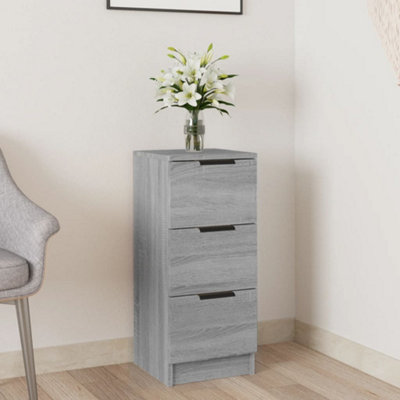 B&Q -  Sideboard Grey Sonoma 30X30X70 Cm Engineered Wood