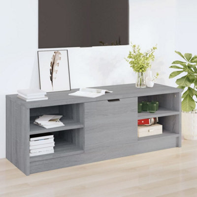 vidaXL TV Cabinet Engineered Wood Grey 102x35.5x36.5 cm - Image 4