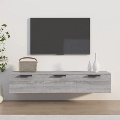 Vidaxl Grey Wall Cabinet Sonoma 102X30x20 Cm Engineered Wood Wall Cabinets