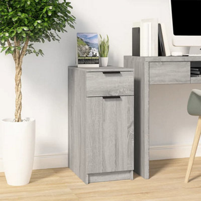 Vidaxl Desk Cabinet Grey Sonoma 33.5X50X75 Cm Engineered Wood from B&Q
