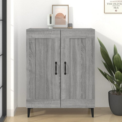 Vidaxl Grey Sideboard Sonoma 69.5X34x90 Cm Engineered Wood