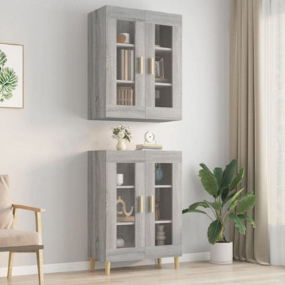 Vidaxl Hanging Wall Cabinet Grey Sonoma 69.5X34X90 Cm from B&Q