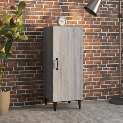 Vidaxl Grey Sideboard Sonoma 34.5X34x90 Cm Engineered Wood