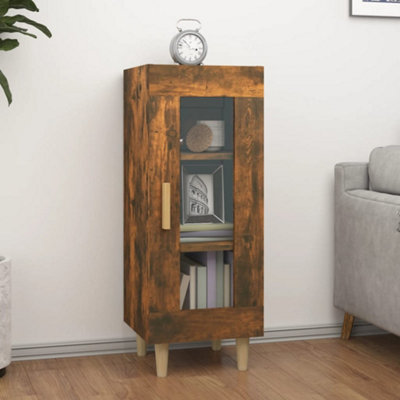 Vidaxl (Smoked Oak) Sideboard Engineered Wood Side Cabinet Home Organiser Multi Colours - Image 4
