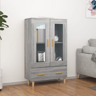 Vidaxl Highboard Sonoma 70X31x115 Cm Engineered Wood Grey
