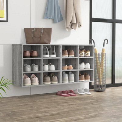 B&Q -  Shoe Cabinets 2 Pcs Grey Sonoma 52.5X30X50 Cm Shoe Cabinets