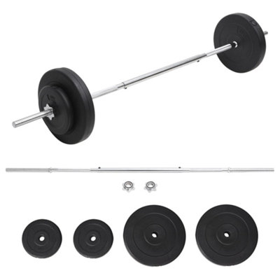 Vidaxl Barbell With Plates Set 30 Kg from B&Q