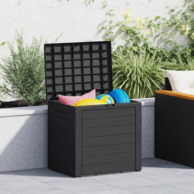 Vidaxl Garden Storage Box Anthracite 58.5X46X55 Cm Polypropylene from B&Q