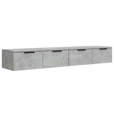 VIDAXL Wall Cabinets 2 Pcs Concrete Grey 68x30x20 cm Engineered Wood - Image 5