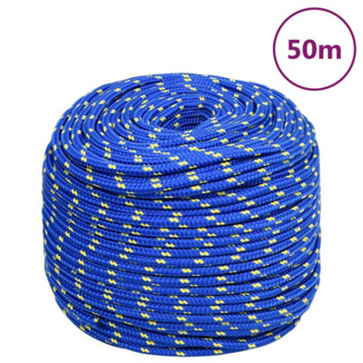 Vidaxl Blue Boat Rope 6 Mm 50 M Polypropylene